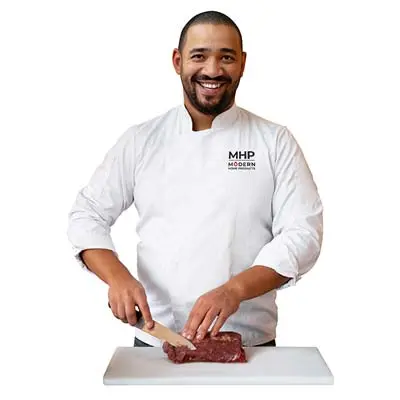 Chef Cutting Meat